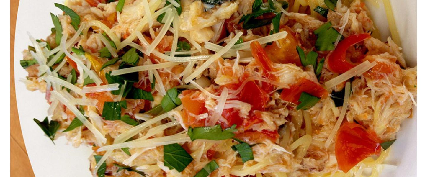 Angel Hair Pasta With Crab Meat | Handy Crab